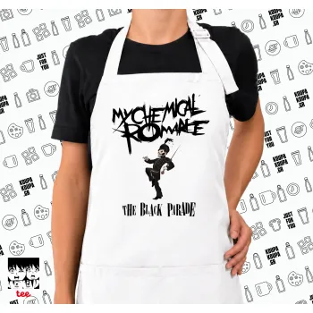 My Chemical Romance Black Parade, Ποδιά μακριά Σεφ ολόσωμη με τσέπες white (ΕΝΗΛΙΚΩΝ)