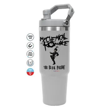 My Chemical Romance Black Parade, GREY color, 890ml (30oz) stainless Steel Tumbler with Handle