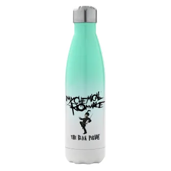 My Chemical Romance Black Parade, Metal mug thermos Green/White (Stainless steel), double wall, 500ml
