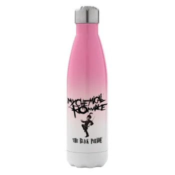 My Chemical Romance Black Parade, Metal mug thermos Pink/White (Stainless steel), double wall, 500ml