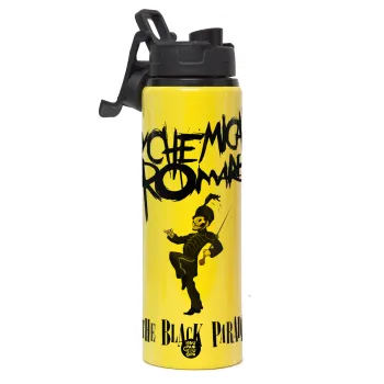 My Chemical Romance Black Parade, Μεταλλικό παγούρι νερού με καπάκι ασφαλείας, αλουμινίου 850ml