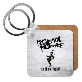 My Chemical Romance Black Parade, Μπρελόκ Ξύλινο τετράγωνο MDF