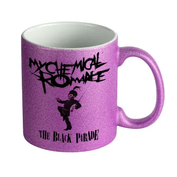 My Chemical Romance Black Parade, Κούπα Μωβ Glitter που γυαλίζει, κεραμική, 330ml