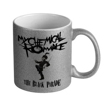 My Chemical Romance Black Parade, Κούπα Ασημένια Glitter που γυαλίζει, κεραμική, 330ml
