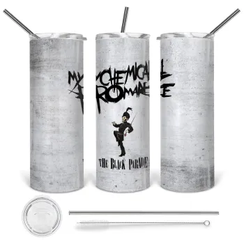 My Chemical Romance Black Parade, Tumbler stainless steel 600ml, with metal straw & cleaning brush
