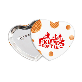 Friends Don't Lie, Stranger Things, Κονκάρδα παραμάνα καρδιά (57x52mm)