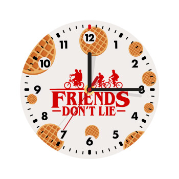 Friends Don't Lie, Stranger Things, Wooden wall clock (20cm)