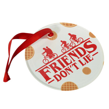 Friends Don't Lie, Stranger Things, Χριστουγεννιάτικο στολίδι γυάλινο 9cm