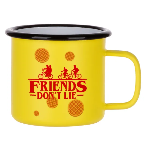 Friends Don't Lie — Κούπα Μεταλλική εμαγιέ ΜΑΤ Κίτρινη 360ml