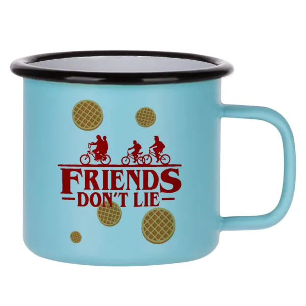 Friends Don't Lie — Κούπα Μεταλλική εμαγιέ ΜΑΤ σιέλ 360ml