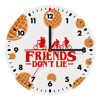 Friends Don't Lie, Stranger Things, Ρολόι τοίχου ξύλινο (20cm)