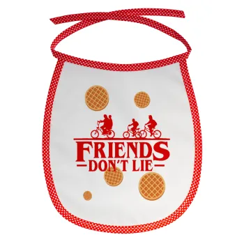 Friends Don't Lie, Stranger Things, Σαλιάρα μωρού αλέκιαστη με κορδόνι Κόκκινη