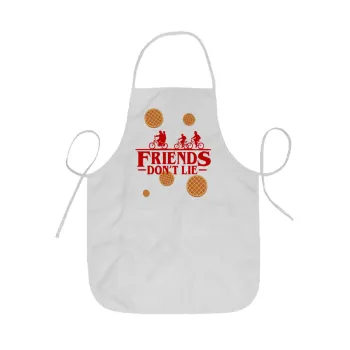 Friends Don't Lie, Stranger Things, Ποδιά Σεφ ολόσωμη κοντή  Παιδική (44x62cm)