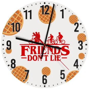 Friends Don't Lie, Stranger Things, Ρολόι τοίχου ξύλινο (30cm)