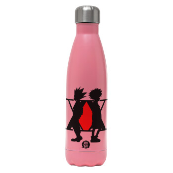 hunter x hunter, Metal mug thermos Pink Mat (Stainless steel), double wall, 500ml