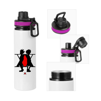 hunter x hunter, Metallic water bottle with safety lid, 850ml aluminum