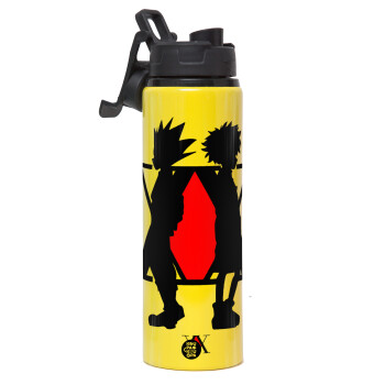 hunter x hunter, Metallic water bottle with safety lid, 850ml aluminum