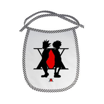 hunter x hunter, Σαλιάρα μωρού αλέκιαστη με κορδόνι Μαύρη