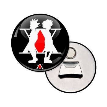 hunter x hunter, Μαγνητάκι και ανοιχτήρι μπύρας στρογγυλό διάστασης 5,9cm