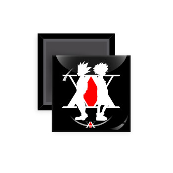 hunter x hunter, Μαγνητάκι ψυγείου τετράγωνο διάστασης 5x5cm