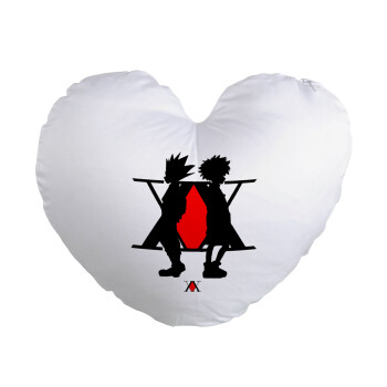 hunter x hunter, Μαξιλάρι καναπέ καρδιά 40x40cm περιέχεται το  γέμισμα