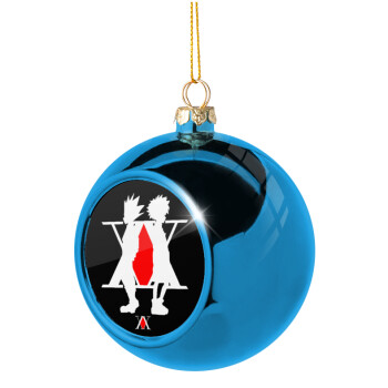 hunter x hunter, Blue Christmas tree ball ornament 8cm