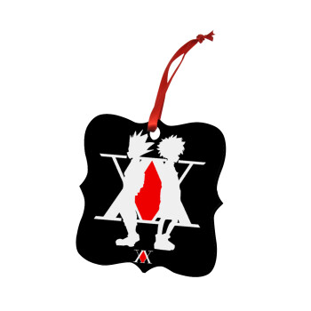 hunter x hunter, Στολίδι Χριστουγεννιάτικο στολίδι polygon ξύλινο 7.5cm