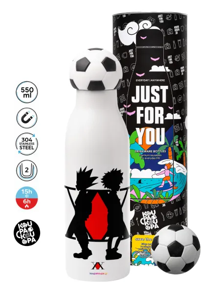 hunter x hunter — Soccer Metal mug thermos, double wall, 550ml
