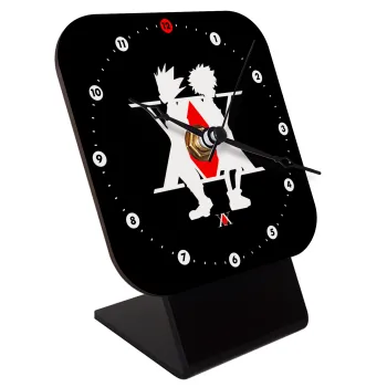hunter x hunter, Επιτραπέζιο ρολόι ξύλινο με δείκτες (10cm)
