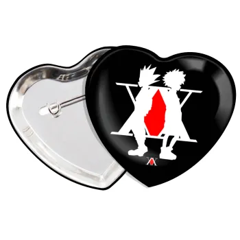 hunter x hunter, Κονκάρδα παραμάνα καρδιά (57x52mm)