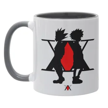 hunter x hunter, Κούπα χρωματιστή γκρι, κεραμική, 330ml