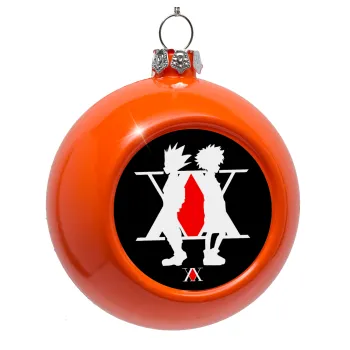 hunter x hunter, Στολίδι Χριστουγεννιάτικη μπάλα δένδρου Πορτοκαλί 8cm