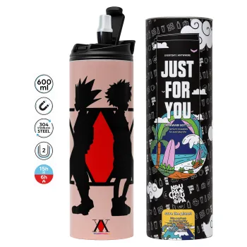 hunter x hunter, Tumbler stainless steel PINK 600ml