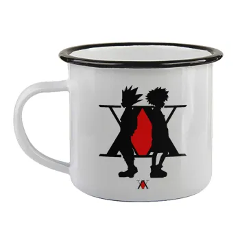 hunter x hunter, Κούπα εμαγιέ με μαύρο χείλος 360ml