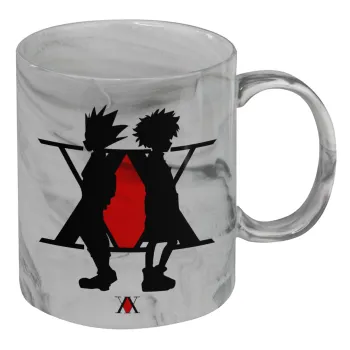 hunter x hunter, Mug ceramic marble style, 330ml