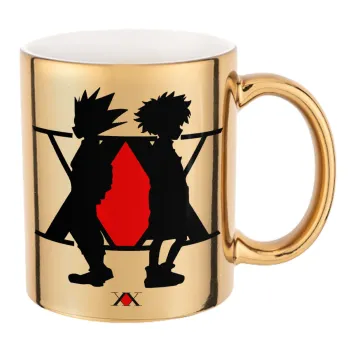 hunter x hunter, Κούπα κεραμική, χρυσή καθρέπτης, 330ml