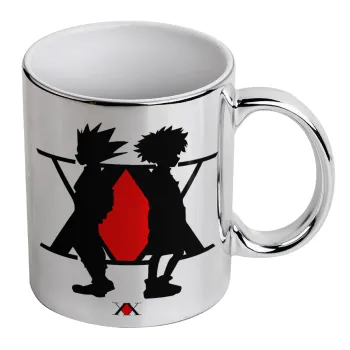 hunter x hunter, Mug ceramic, silver mirror, 330ml