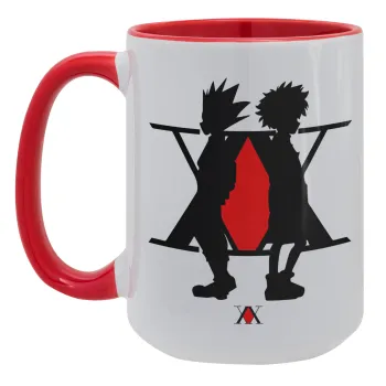 hunter x hunter, Κούπα Mega 15oz, κεραμική Κόκκινη, 450ml