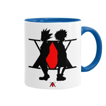 hunter x hunter, Mug colored blue, ceramic, 330ml