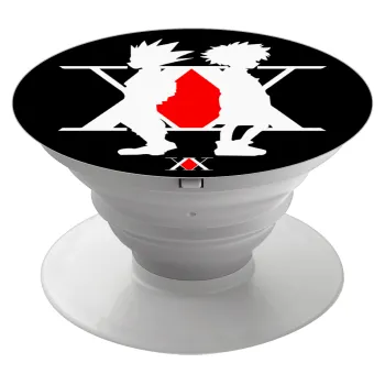 hunter x hunter, Phone Holders Stand  White Hand-held Mobile Phone Holder