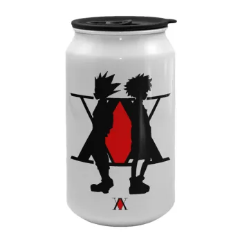 hunter x hunter, Κούπα ταξιδιού μεταλλική με καπάκι (tin-can) 500ml