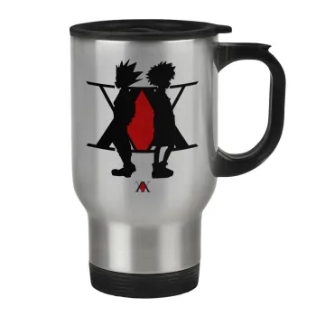 hunter x hunter, Κούπα ταξιδιού ανοξείδωτη με καπάκι, διπλού τοιχώματος (θερμό) 450ml