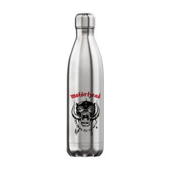 motorhead, Μεταλλικό παγούρι θερμός Inox (Stainless steel), διπλού τοιχώματος, 750ml