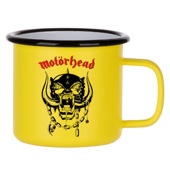 motorhead, Κούπα Μεταλλική εμαγιέ ΜΑΤ Κίτρινη 360ml