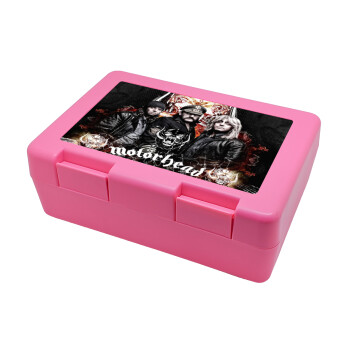 motorhead, Παιδικό δοχείο κολατσιού ΡΟΖ 185x128x65mm (BPA free πλαστικό)