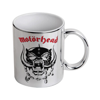 motorhead, Mug ceramic, silver mirror, 330ml