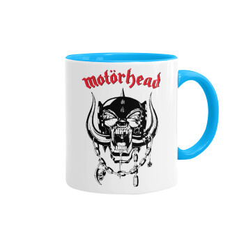 motorhead, Mug colored light blue, ceramic, 330ml