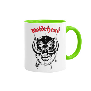motorhead, Mug colored light green, ceramic, 330ml