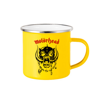 motorhead, Κούπα Μεταλλική εμαγιέ Κίτρινη 360ml