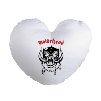 motorhead, Μαξιλάρι καναπέ καρδιά 40x40cm περιέχεται το  γέμισμα